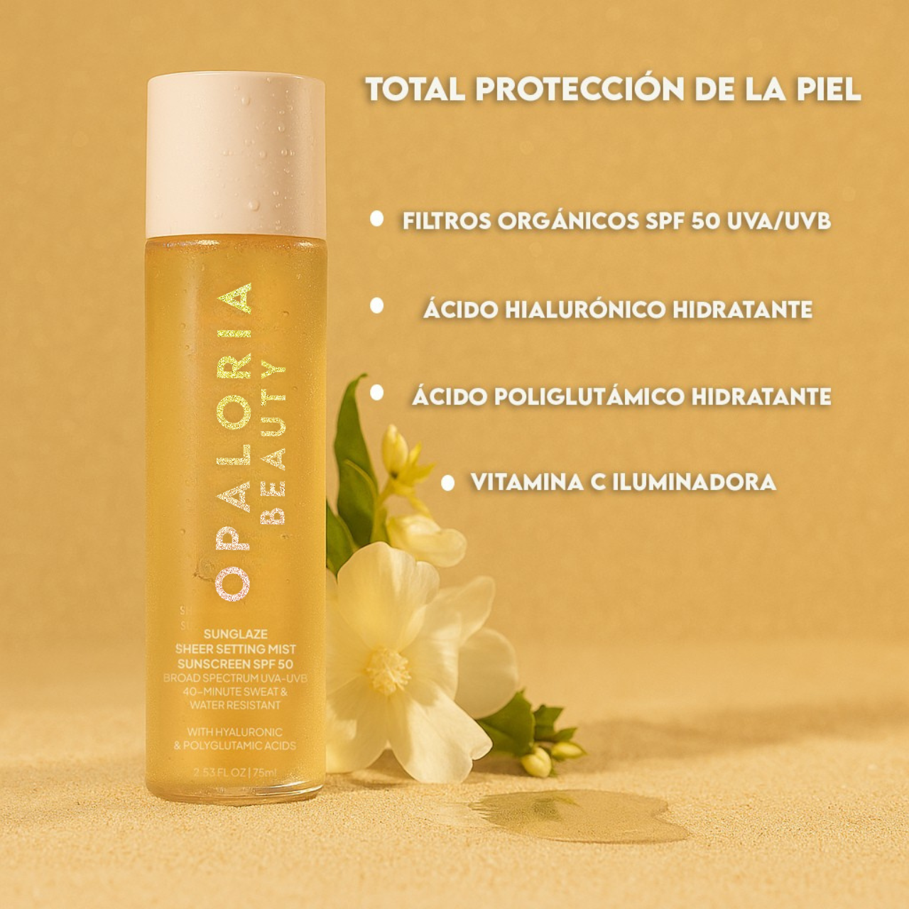 Bruma Fijadora con SPF 50 – Piel Radiante y Protegida