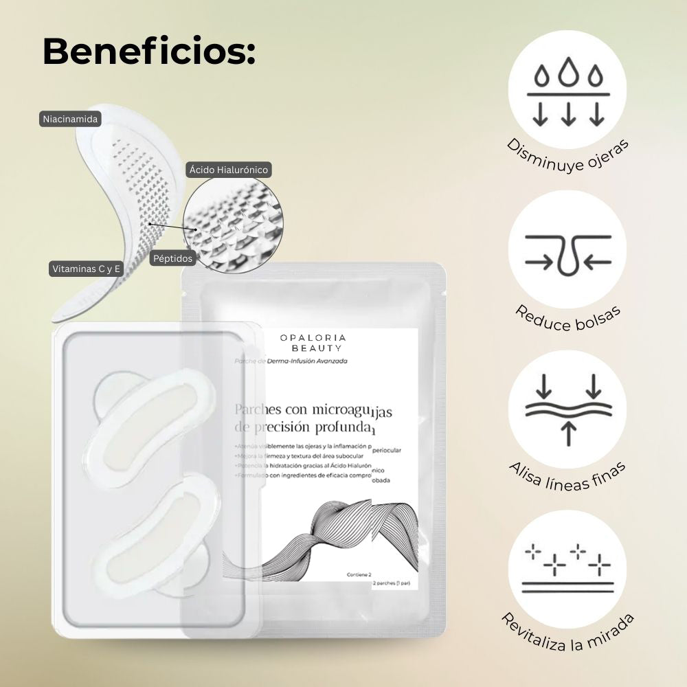 Parches  con microagujas de Opaloria Beauty